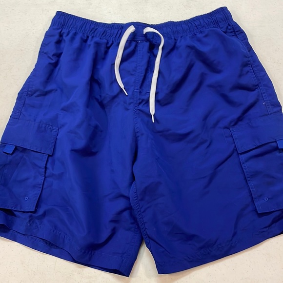 Coastal Revolution Blue Swimming Trunks - Picture 1 of 7